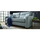 Canterbury 3 + 2 Grey Fabric Sofa Set With Dark Wooden Legs