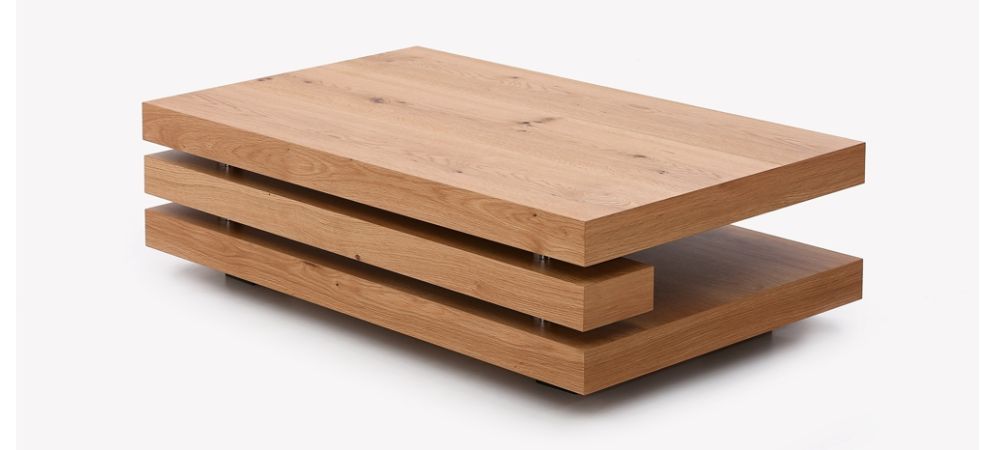 oak veneer coffee table